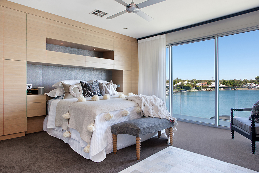 Queensland Homes Palm Interiors master bedroom
