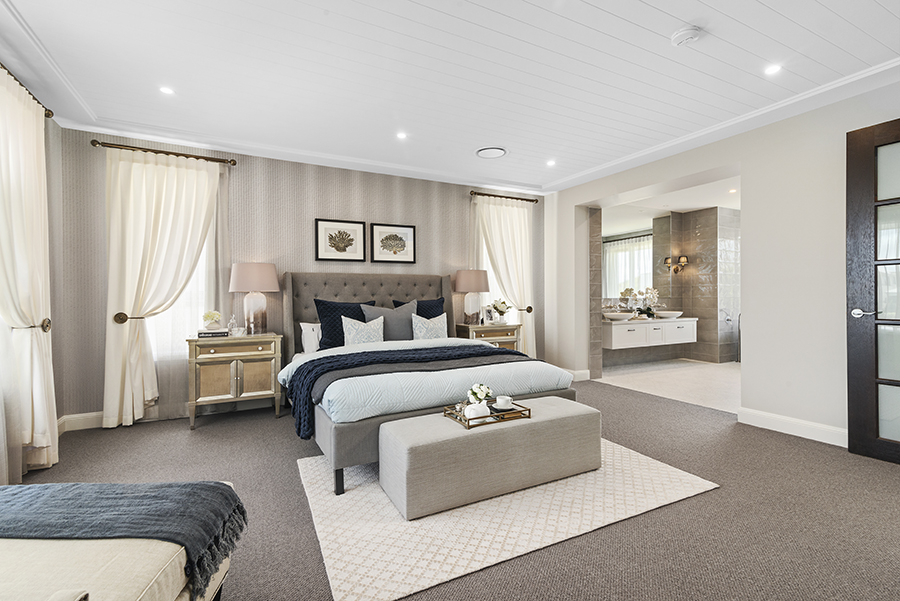 Metricon Bayville Hamptons style home master bedroom
