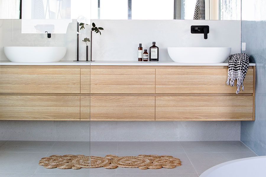 Creative Co. modern timber bathroom cabinet