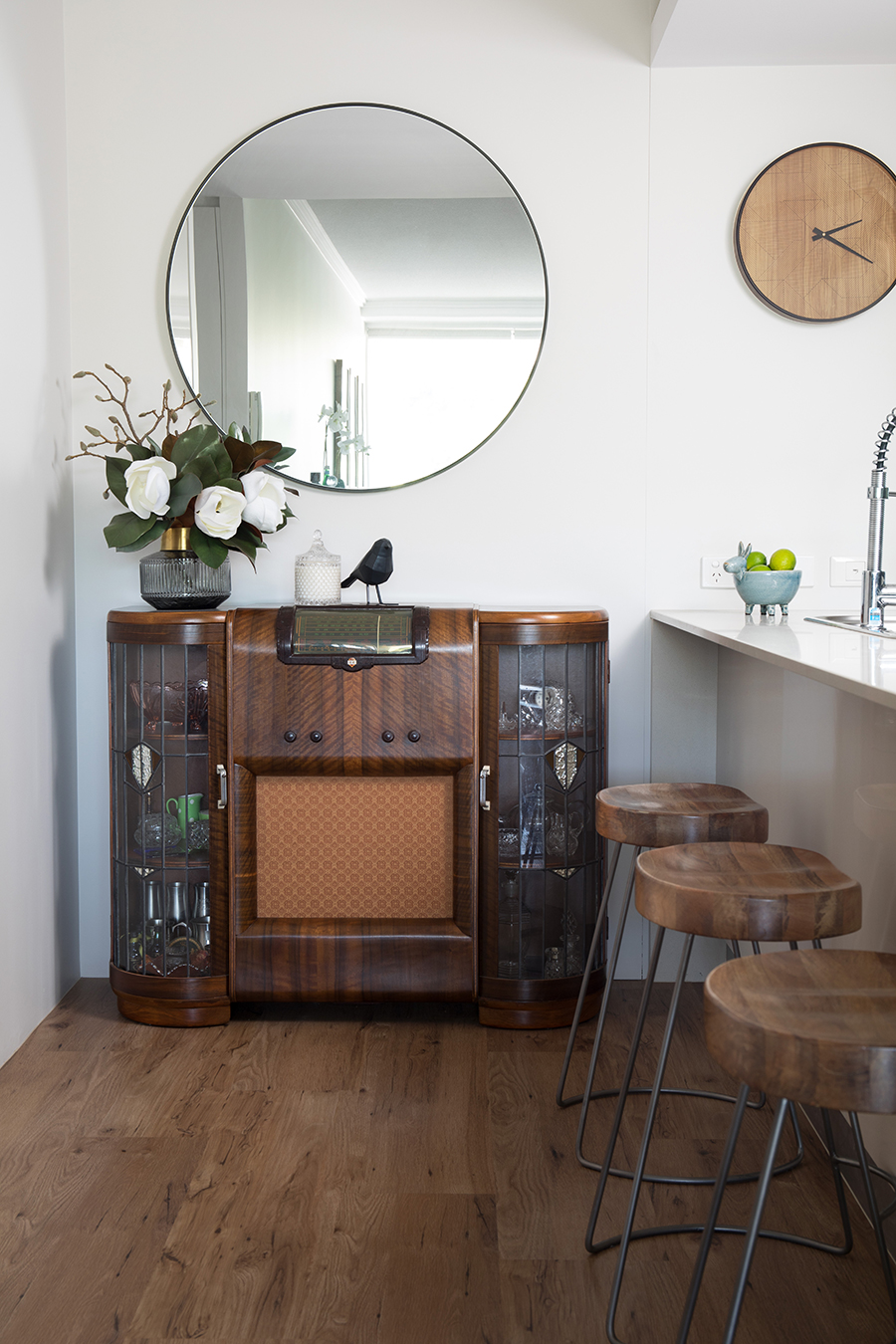 Ivy + Finch apartment interior design vintage furntiure