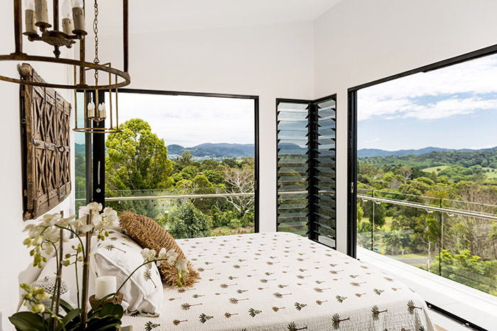 Melinda Boundy Designs bedroom with view