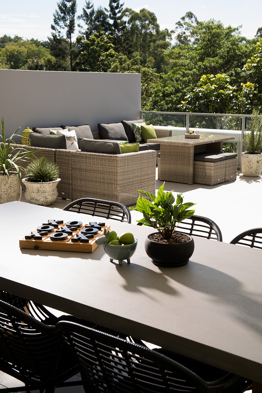 Ivy + Finch apartment interior design outdoor terrace