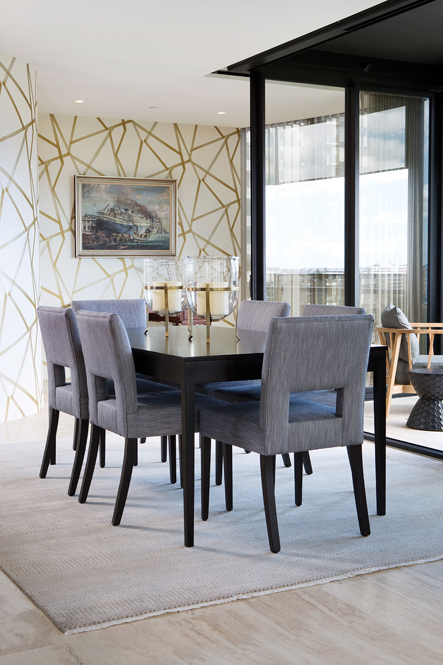 Queensland hoems Palm Interiors apartment dining