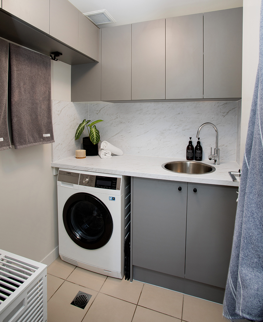 Ivy + Finch apartment interior design laundry