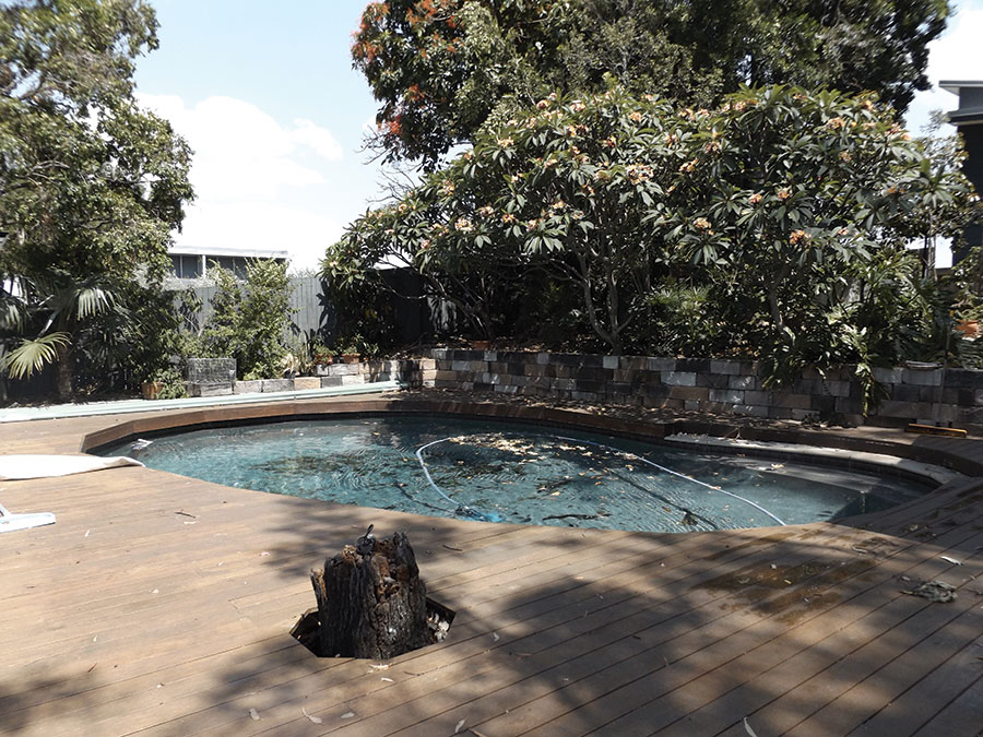 Dion Seminara Architecture renovation bfore pool