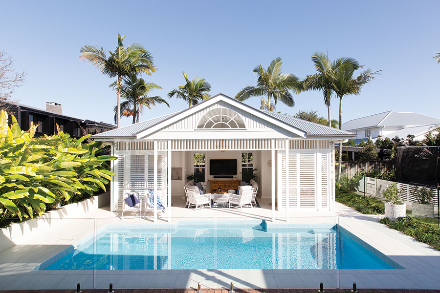 Smith Architects pool house Queenslander