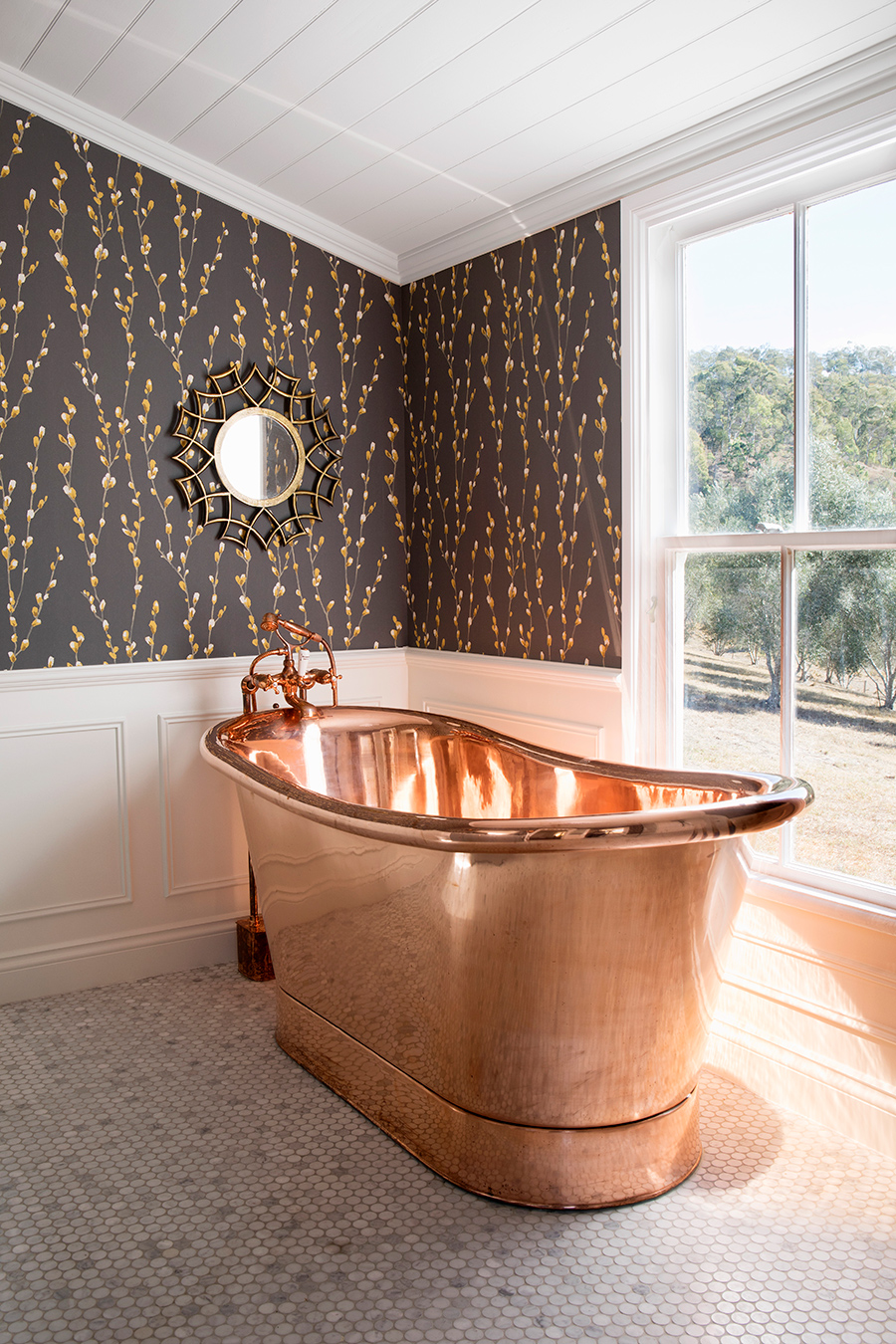 Rochele Decorating farmhouse copper bath