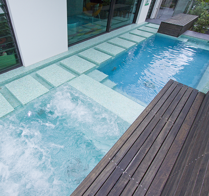 Argo Architects pool bisazza tiles