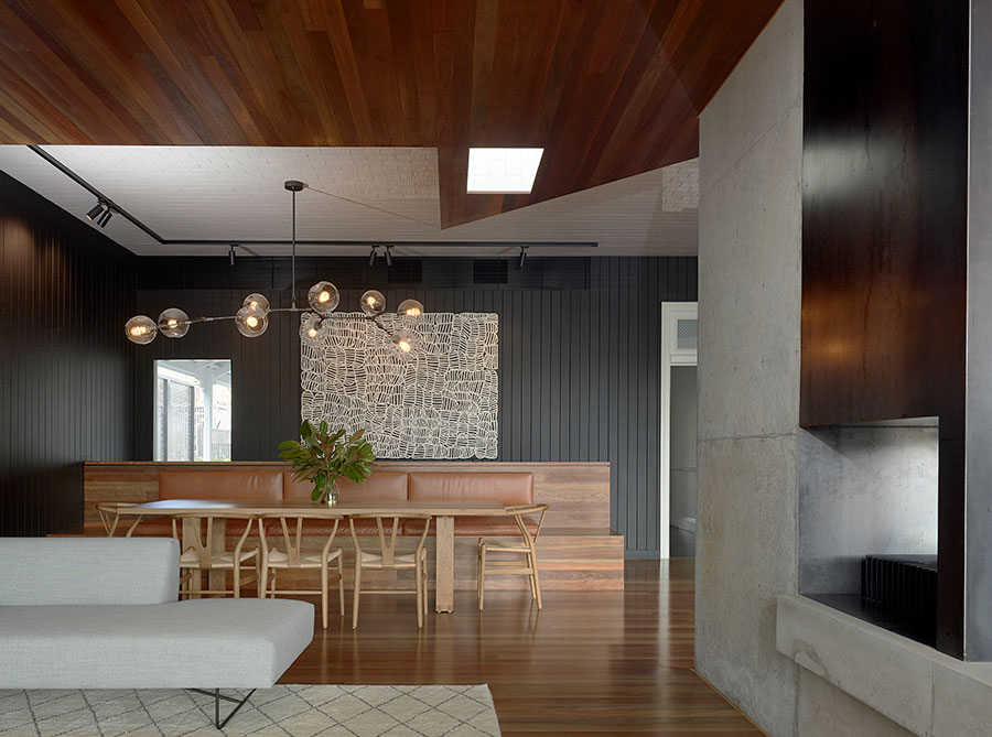 Shaun Lockyer Architects Queenslander renovation living dining