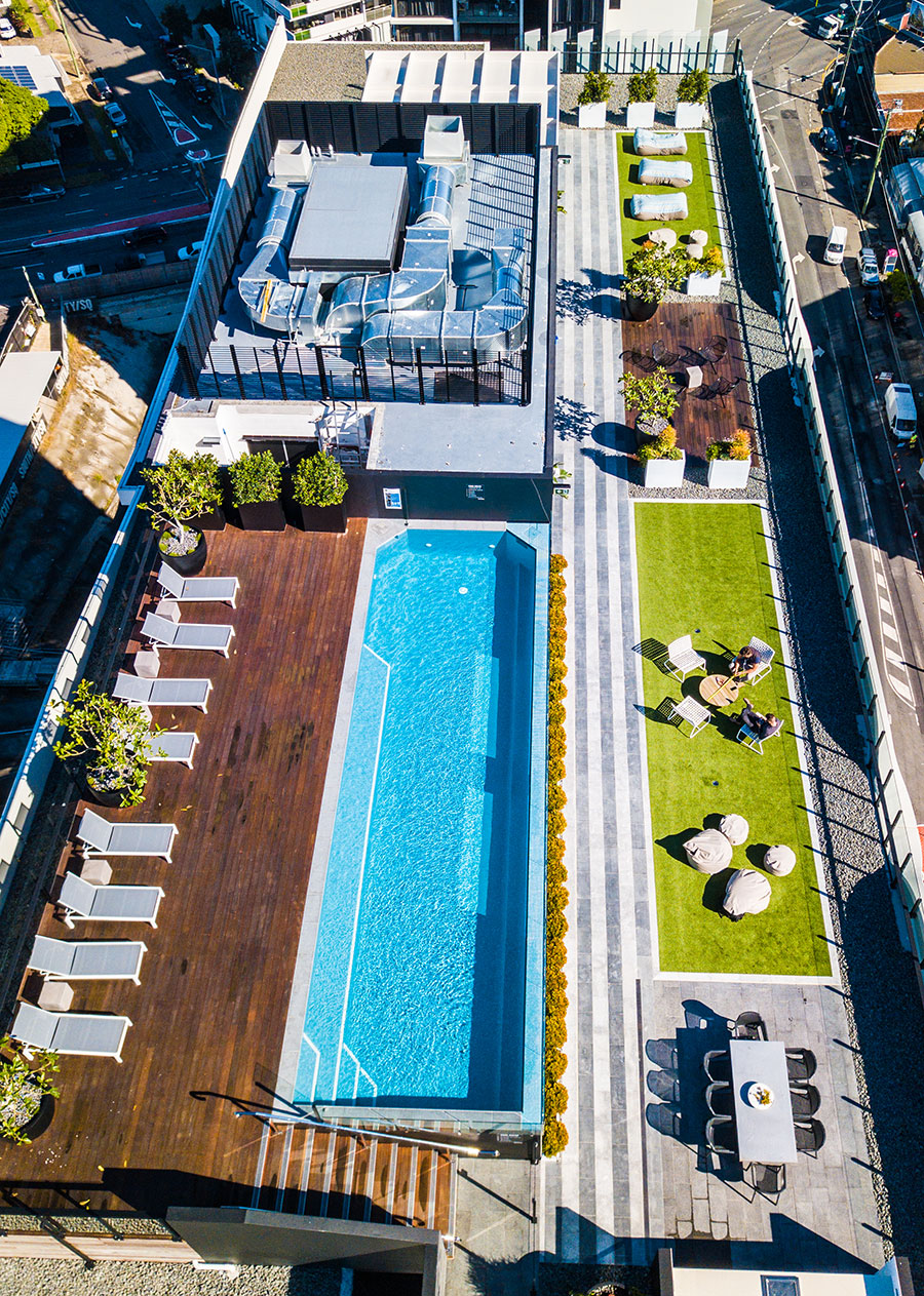 South City Square rooftop pool