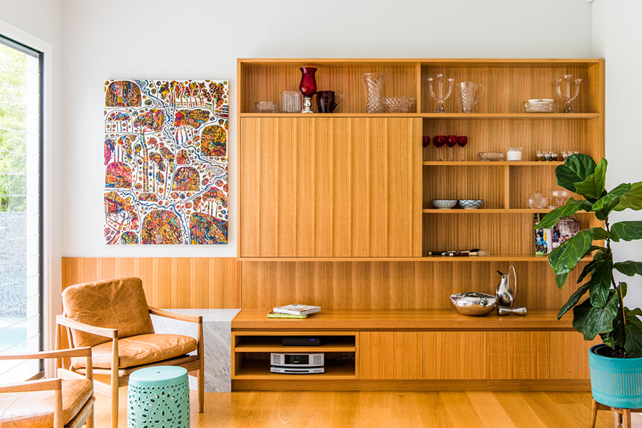 Queenslander home interior design CG Design Studio mid-century
