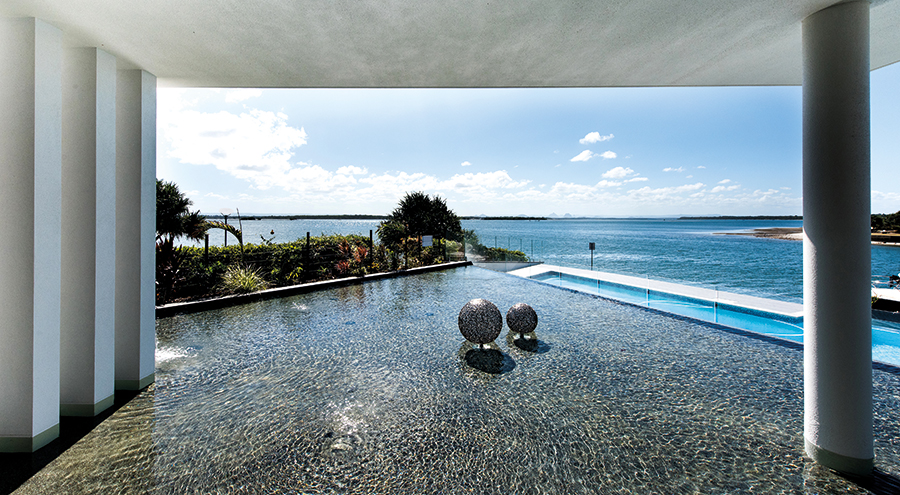 Queensland Homes Struxi Design waterfront luxury home