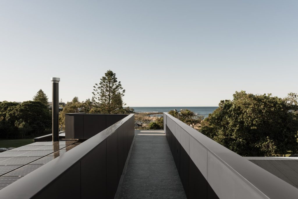 A modernist coastal home inspired by iconic Frank Lloyd Wright design