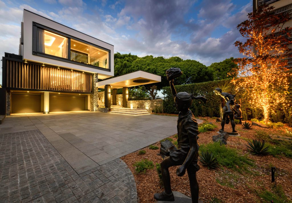 Luxury-home-renovation-by-Hampton-Homes-Australia-wide-shot-of-the-exterior-or-front-elevation