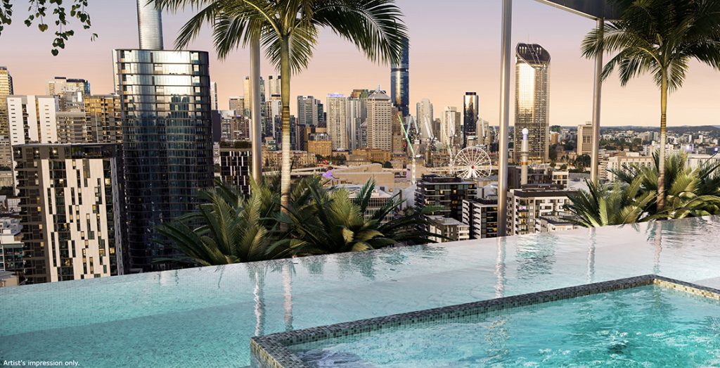 Allere Collection - rooftop pool with City views