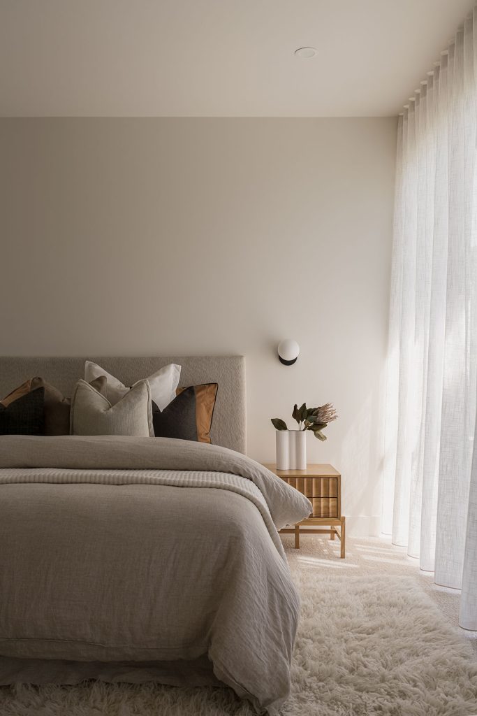 KJK Interiors + Slate Property - interior - bedroom bed
