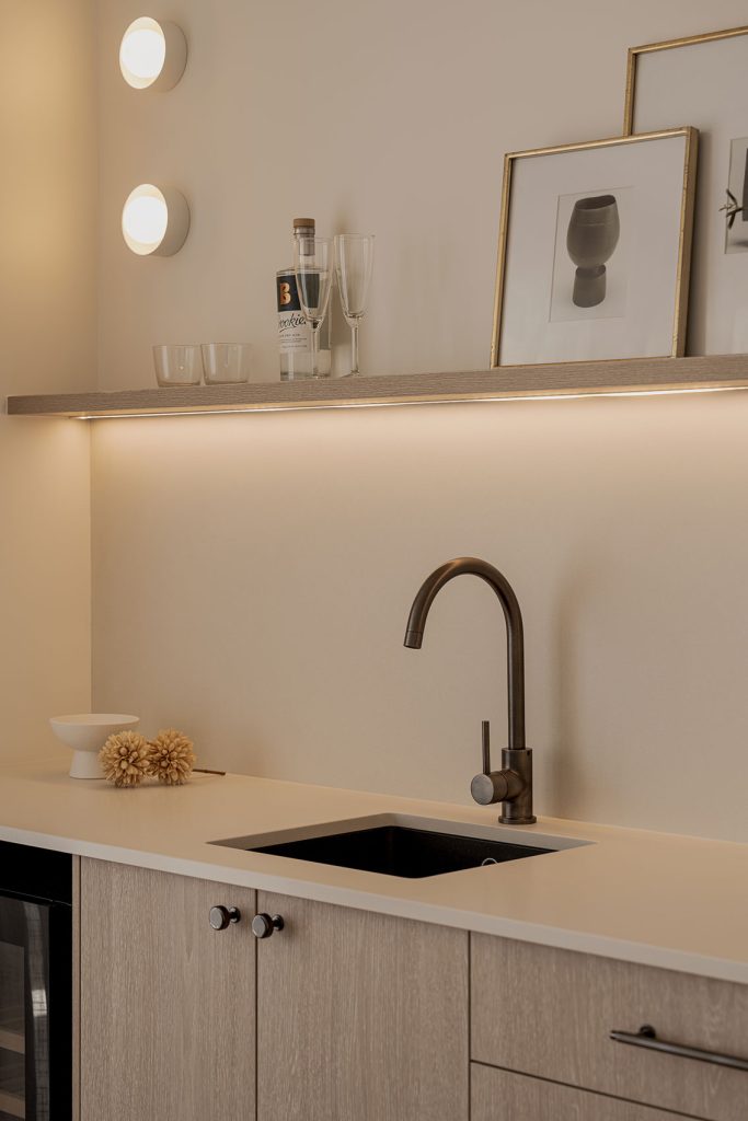 KJK Interiors + Slate Property - interior - kitchen counter sink