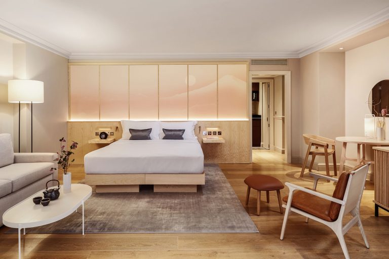 The Prince Akatoki London - studio suite bedroom bed