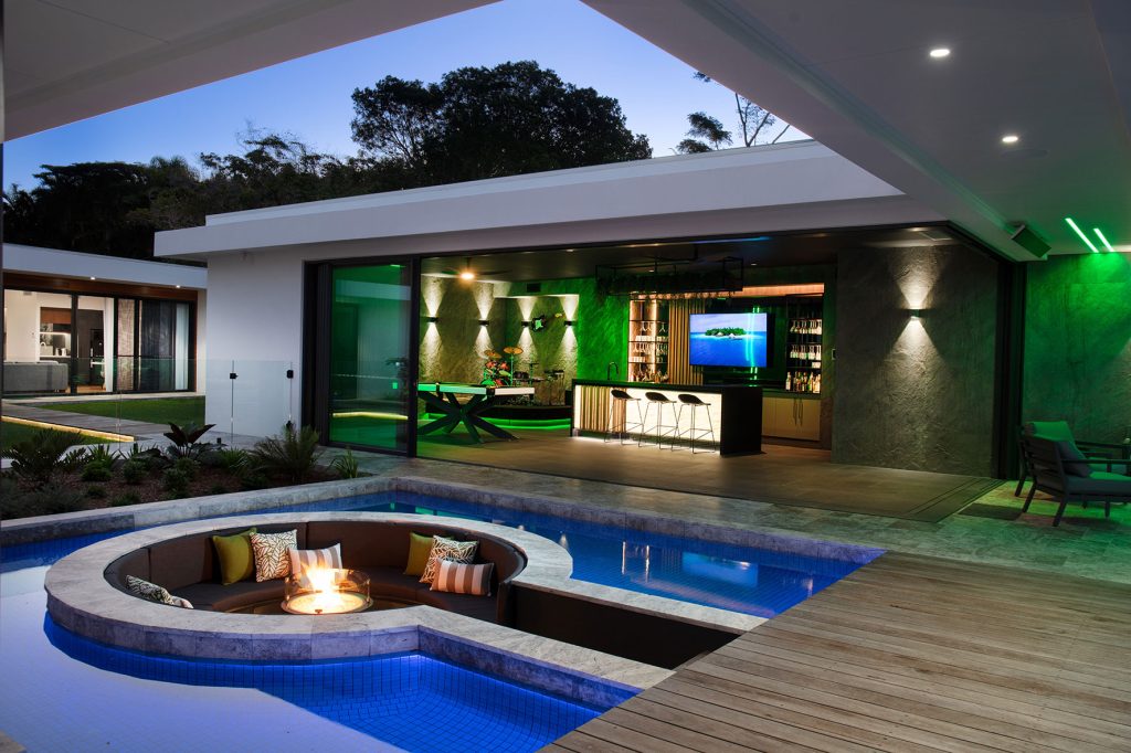 Di henshall - exterior - swimming pool with sunken lounge
